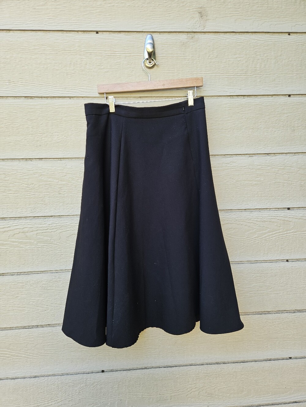 Barelli Black Modest A Line Skirt Size 10 View 2